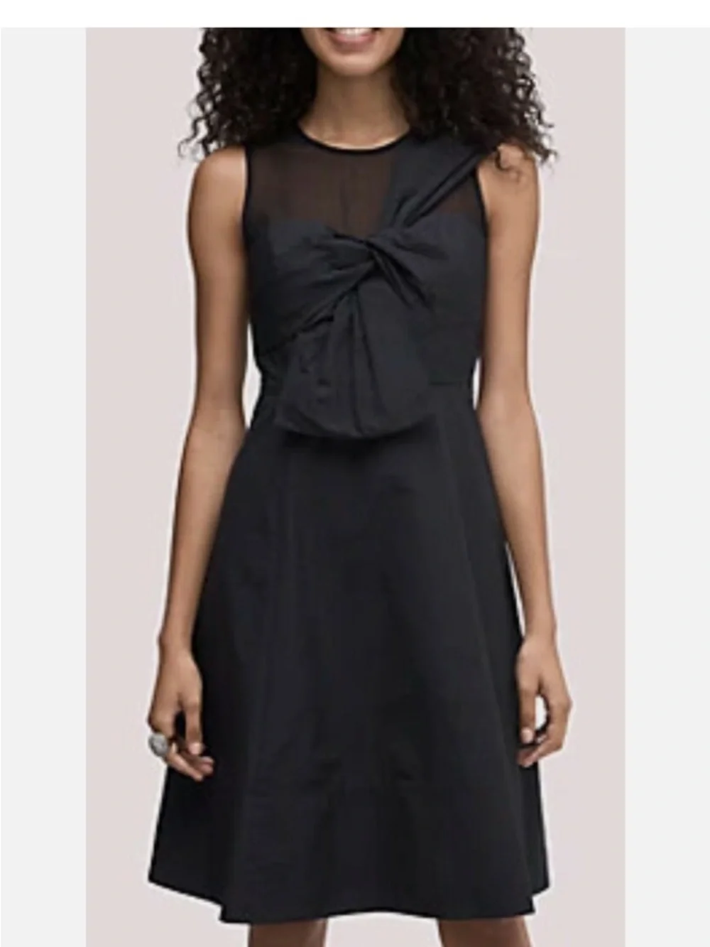 Kate Spade Bow Front Faille black lined   Dress Black size 0